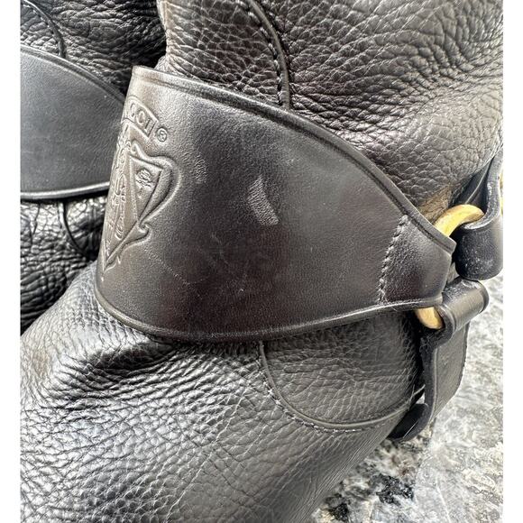 Women’s Gucci Horsebit Riding Boots Shoes Knee Black Sz EUR 38.5 204175 - Picture 5 of 16